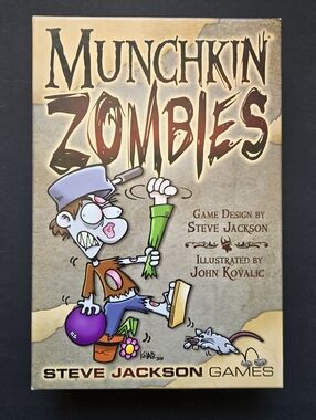 Munchkin Zombies Board Game - Beige Artwork Complete
